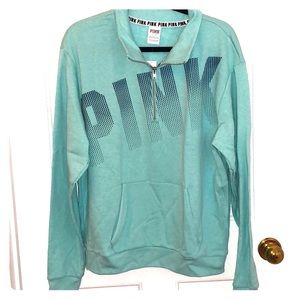 Teal Pink Halfzip